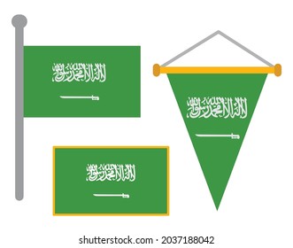 Saudi Arabia Flags, Country and Penannts