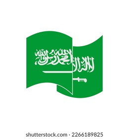Saudi Arabia flags icon set, Saudi Arabia independence day icon set vector sign symbol