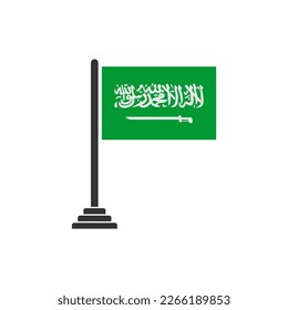 Saudi Arabia flags icon set, Saudi Arabia independence day icon set vector sign symbol