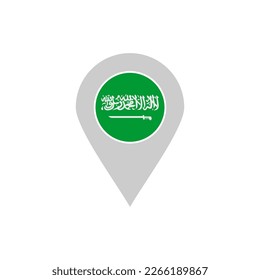 Saudi-Arabien-Flaggen-Symbol gesetzt, Saudi-Arabien-Unabhängigkeitstag-Symbol Vektorsymbol