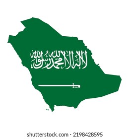 Saudi arabia high detailed map, geography graphic icon country, asia border vector illustration .