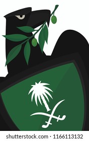 Saudi Arabia Independence Day. 23rd September. The Arabic: National Day. Vector illustration. Eps 10.