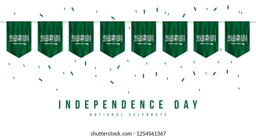 Saudi Arabia Independence Day Vector Template Design Illustration