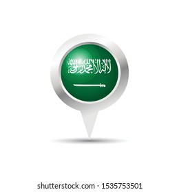 Saudi Arabia location icon vector design.Scalable vector design.