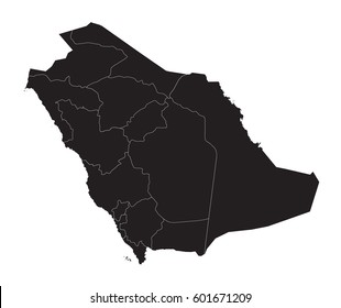 Saudi Arabia, map