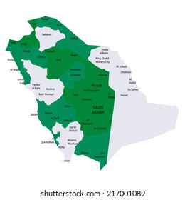 Saudi Arabia Map Countries 260nw 217001089 