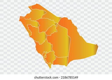 Arabia Saudita mapea el color del polvo dorado en la barra de fondo blanca