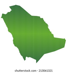 Saudi Arabia map green