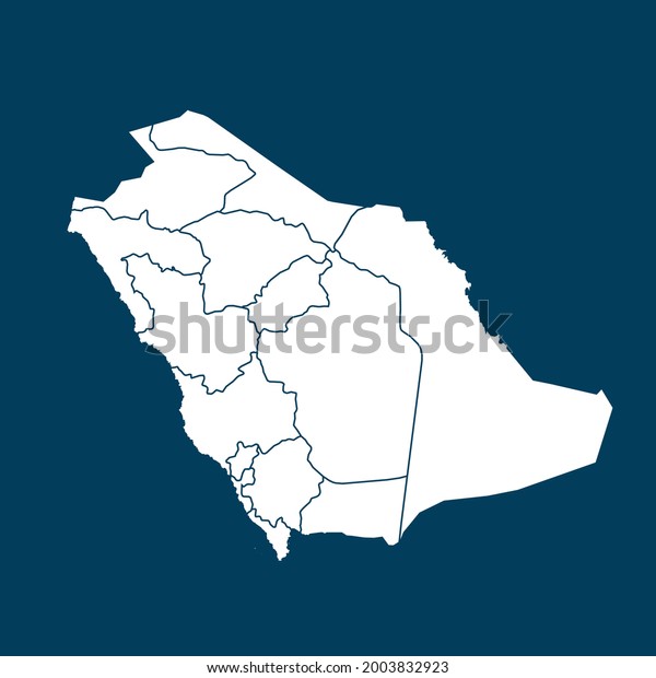 Saudi Arabia Map High Detailed On Stock Vector (Royalty Free ...