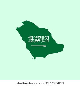 Icono De Mapa De Arabia Saudita Vector De Color Completo Para La Mejor Ilustración Del Mapa De Arabia Saudita