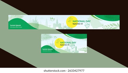 Saudi Arabia National Day Celebration Banner