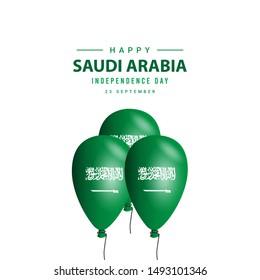 Saudi Arabia National day modern design template.