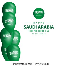 Saudi Arabia National day modern design template.