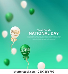 Saudi Arabia National Day Social Media Banner Template