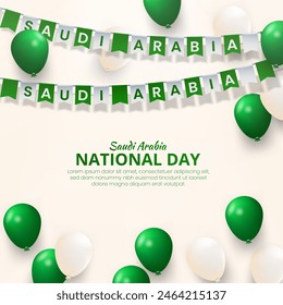 Saudi Arabia National Day Social Media Banner Template