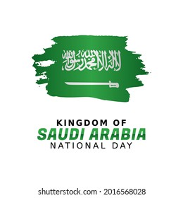 Saudi Arabia National Day vector illustration. Suitable for greeting card poster and banner