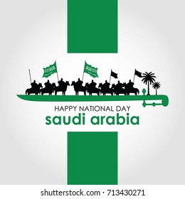 Saudi Arabia National Day. Vector Illustration