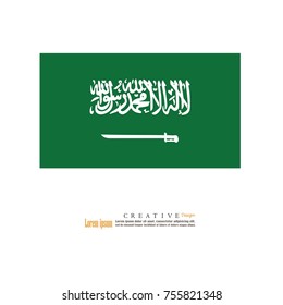 Saudi Arabia  national flag background texture.vector illustration.