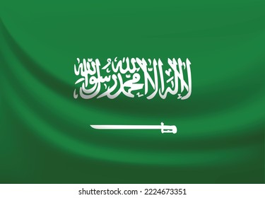 Saudi Arabia national flag vector design