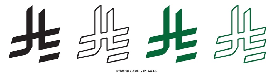 Saudi Arabia new official Riyal currency symbol . vector icon. white background.