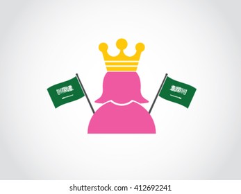 Saudi Arabia Queen
Text : There is no god but God. Muhammad is the messenger of God