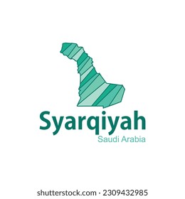 Saudi Arabia regions map, vector file map of Saudi Arabia, Saudi Arabia Syarqiyah Map