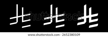 Saudi Arabia Riyal with several versions of symbols set vector illustration