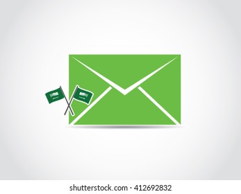 Saudi Arabia Secret Formal Mail
Text : There is no god but God. Muhammad is the messenger of God