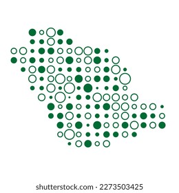 Saudi arabia Silhouette Pixelated pattern map illustration