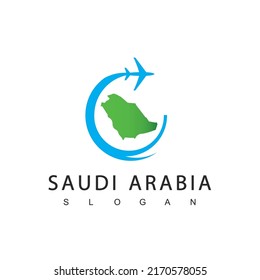 Saudi Arabia Tour And Travel Logo, Umrah And Hajj Company Icon