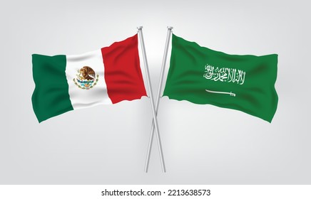 Vector Country Flag of Mexico - Flagpole