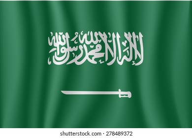 Saudi Arabia waving flag