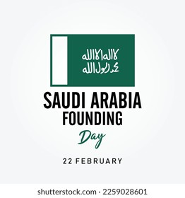 Saudi Founding Day. 22nd February. Vector illustration.