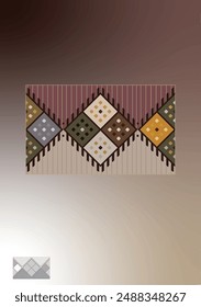 Saudi furniture patterns in traditional colors