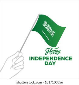 Concepto del Día de la Independencia de Arabia Saudita

