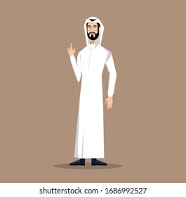 Saudi Man Character Illustration Vector Stock Vector (Royalty Free ...