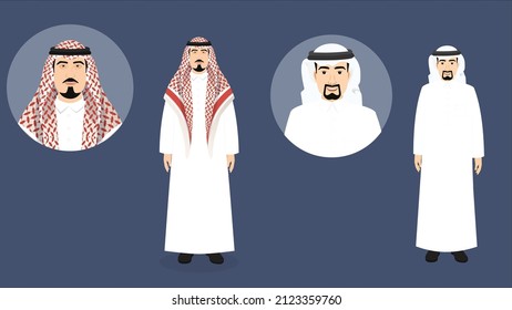 Ein saudischer Mann im saudischen Ghutra
