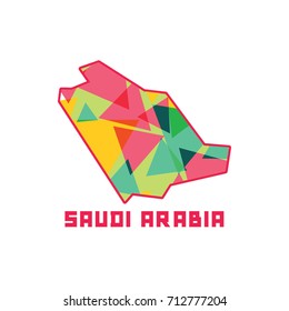 Saudi Map Logo 