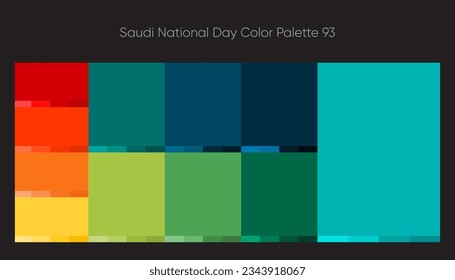 Paleta de colores del Día Nacional Saudita 93