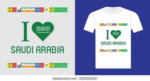 Saudi National Day This illustration is ideal for social media posts, t shirt design, website banners, and print media, Happy Saudi National Day