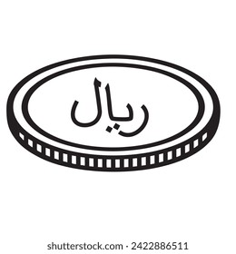 Saudi Riyal black vector high quality files 