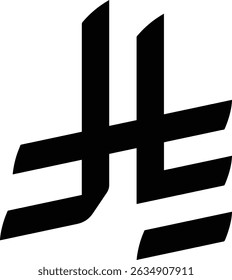 Saudi Riyal Currency Symbol Icon – Black Vector Design