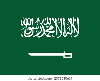 Saudia arabia flag design vector