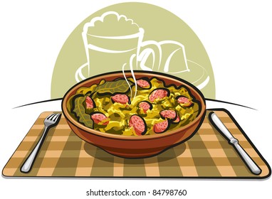 sauerkraut with sausage