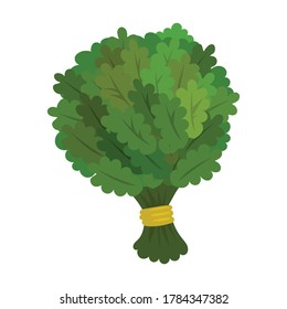 Sauna broom vector icon.Cartoon vector icon isolated on white background sauna broom.