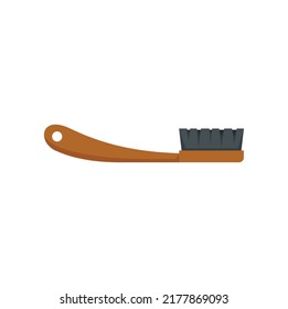 Sauna brush icon. Flat illustration of sauna brush vector icon isolated on white background