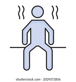 Sauna Fill inside vector icon which can easily modify or edit 