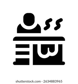 Icono de glifo de sauna. Icono de Vector fuerte y sólido para Sitios web, interfaces móviles, presentaciones y marca visual. Alta calidad y fácil de editar.