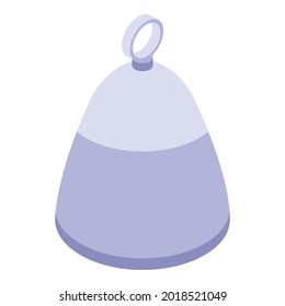 Sauna hat icon. Isometric of sauna hat vector icon for web design isolated on white background