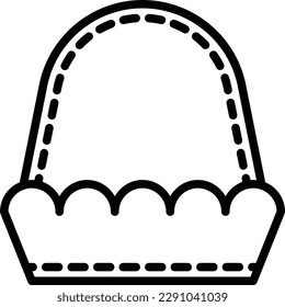 Sauna hat thin line icon. Modern vector illustration of SPA accessory.